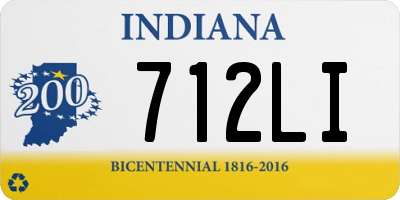 IN license plate 712LI