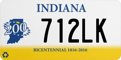 IN license plate 712LK