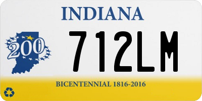 IN license plate 712LM