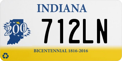 IN license plate 712LN