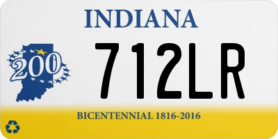 IN license plate 712LR