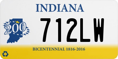 IN license plate 712LW