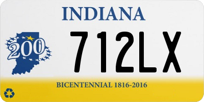 IN license plate 712LX