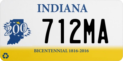 IN license plate 712MA