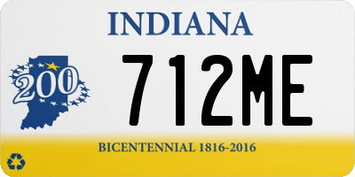 IN license plate 712ME
