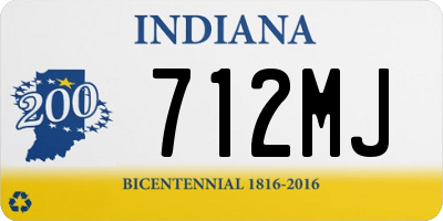 IN license plate 712MJ
