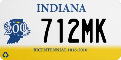 IN license plate 712MK