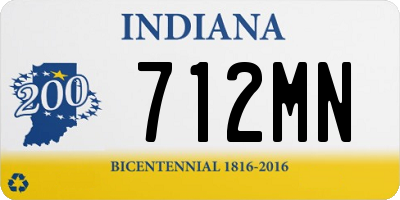 IN license plate 712MN