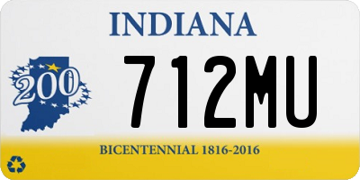 IN license plate 712MU