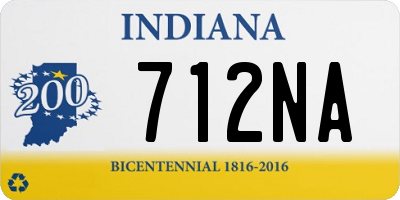IN license plate 712NA