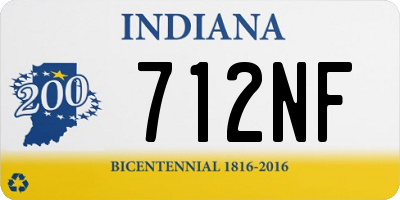 IN license plate 712NF