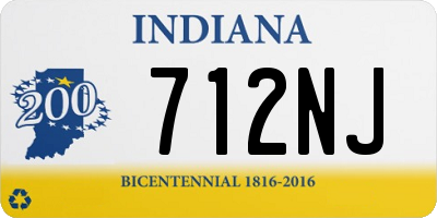 IN license plate 712NJ