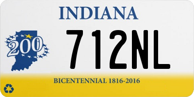 IN license plate 712NL