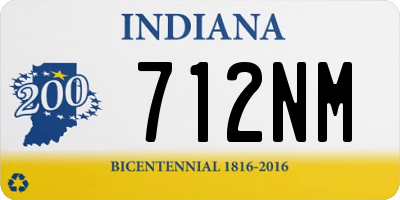 IN license plate 712NM