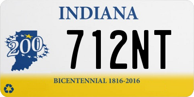 IN license plate 712NT