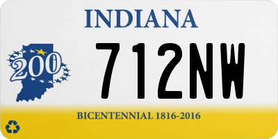 IN license plate 712NW