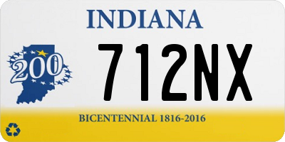 IN license plate 712NX