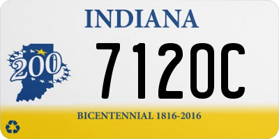 IN license plate 712OC