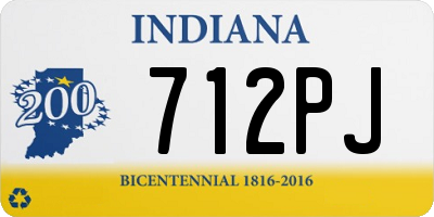 IN license plate 712PJ