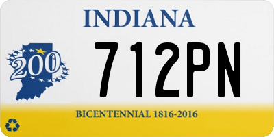 IN license plate 712PN