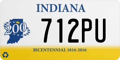 IN license plate 712PU