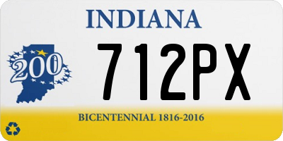 IN license plate 712PX