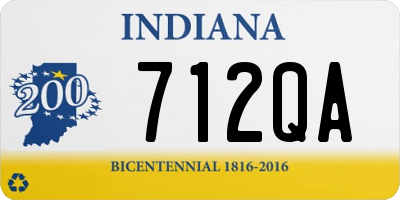 IN license plate 712QA