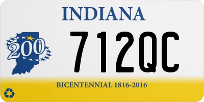 IN license plate 712QC