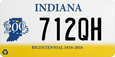 IN license plate 712QH