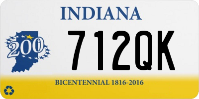 IN license plate 712QK