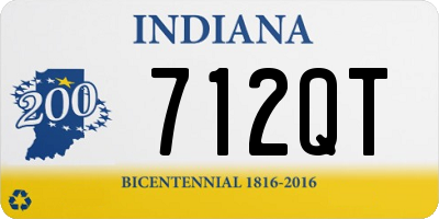 IN license plate 712QT