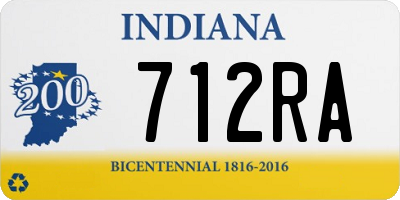 IN license plate 712RA