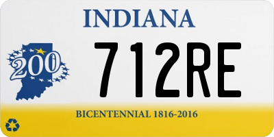 IN license plate 712RE