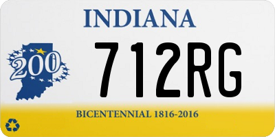 IN license plate 712RG