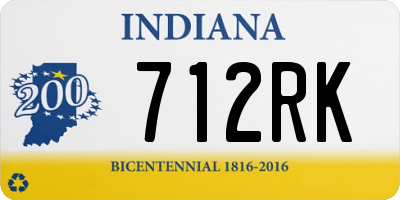 IN license plate 712RK