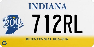 IN license plate 712RL