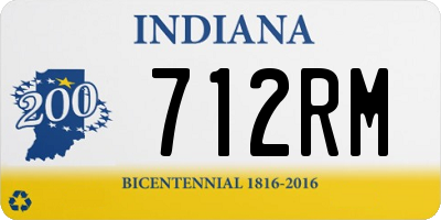 IN license plate 712RM