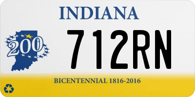 IN license plate 712RN