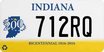 IN license plate 712RQ