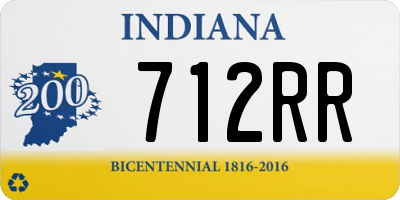 IN license plate 712RR