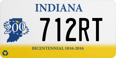 IN license plate 712RT