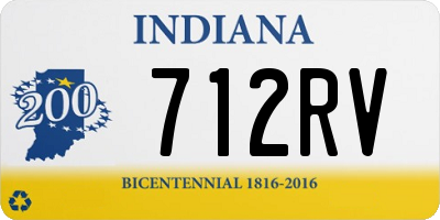 IN license plate 712RV