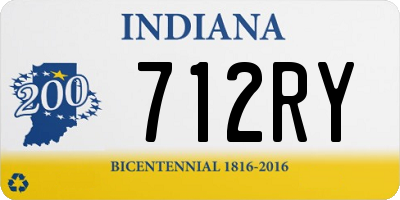 IN license plate 712RY