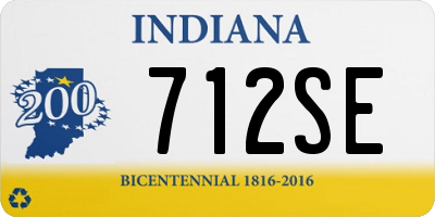 IN license plate 712SE