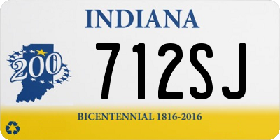 IN license plate 712SJ