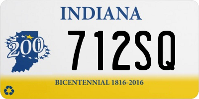 IN license plate 712SQ