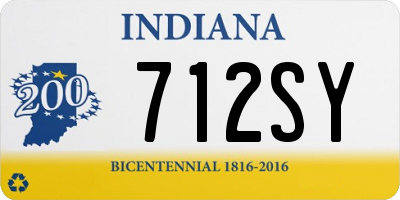 IN license plate 712SY
