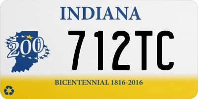 IN license plate 712TC