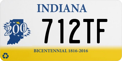 IN license plate 712TF