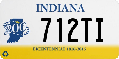 IN license plate 712TI